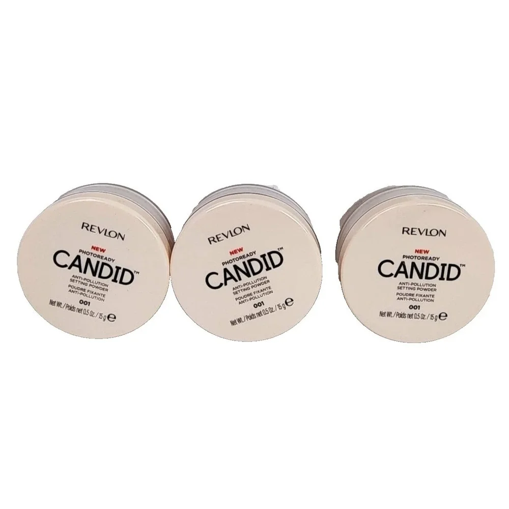Revlon Photo Ready Candid Setting‎ Powder 001 Vanilla 3 Pack New-Sealed